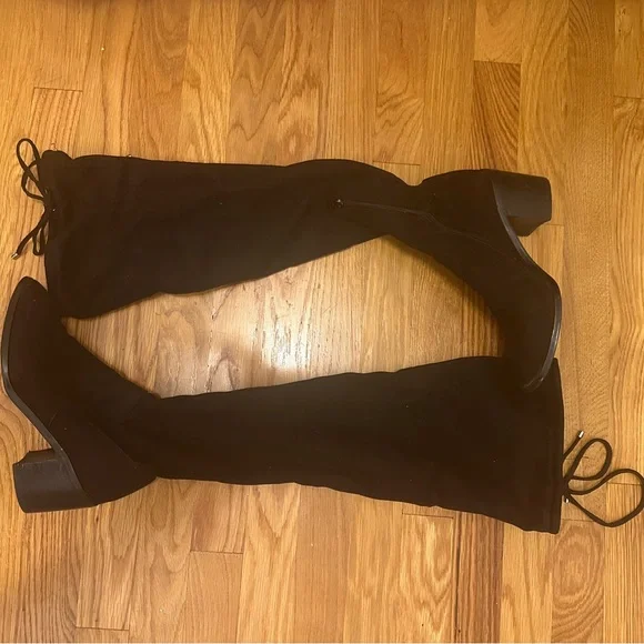Steve Madden Black Over-the-Knee Boots - Picture 2 of 4